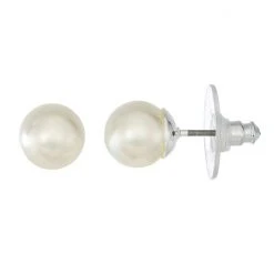 Napier 8mm Simulated Pearl Stud Earrings