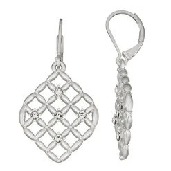 Napier Weaves Leverback Drop Earrings