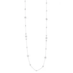 Napier Crystal Flakes Strandage Necklace
