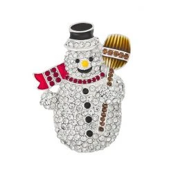 Napier Box Elevated Studded Snowman Pin