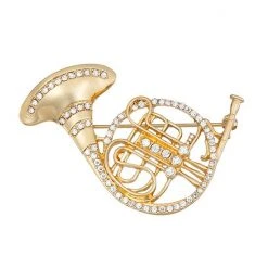 Napier Box Elevated French Horn Pin