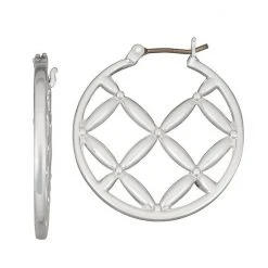 Napier Woven Hoop Earrings