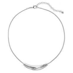 Napier Wavy Curved Bar Necklace
